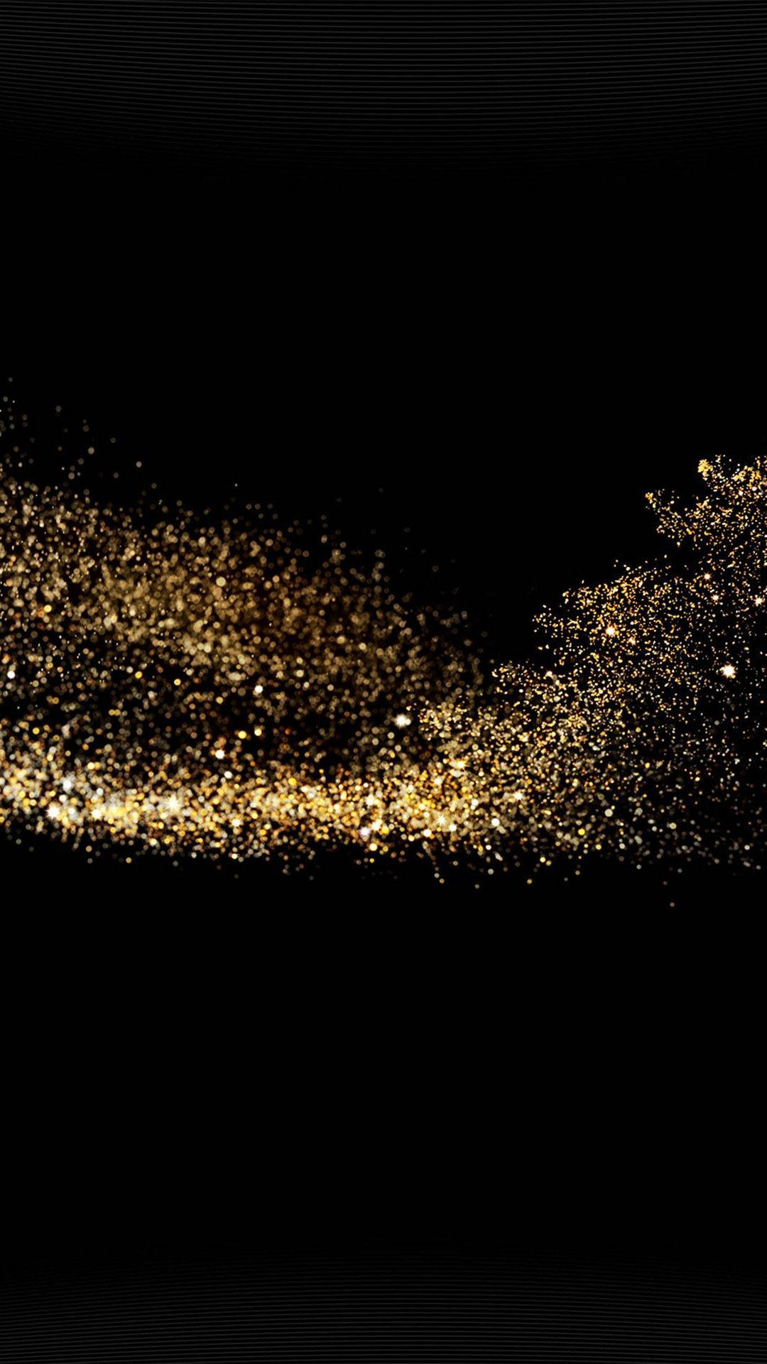 Brillantes Dorados Destellos Hermoso Fondo Oscuro Fondos de pantalla