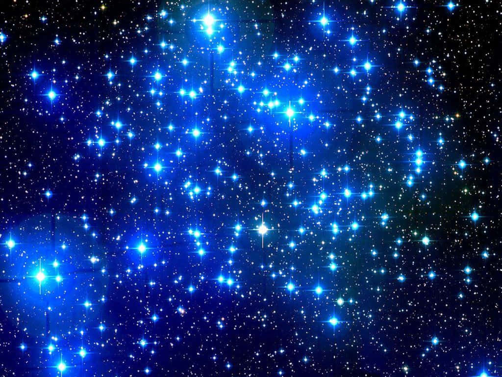 Brillo de Estrella Azul Oscuro en el Espacio Fondos de pantalla