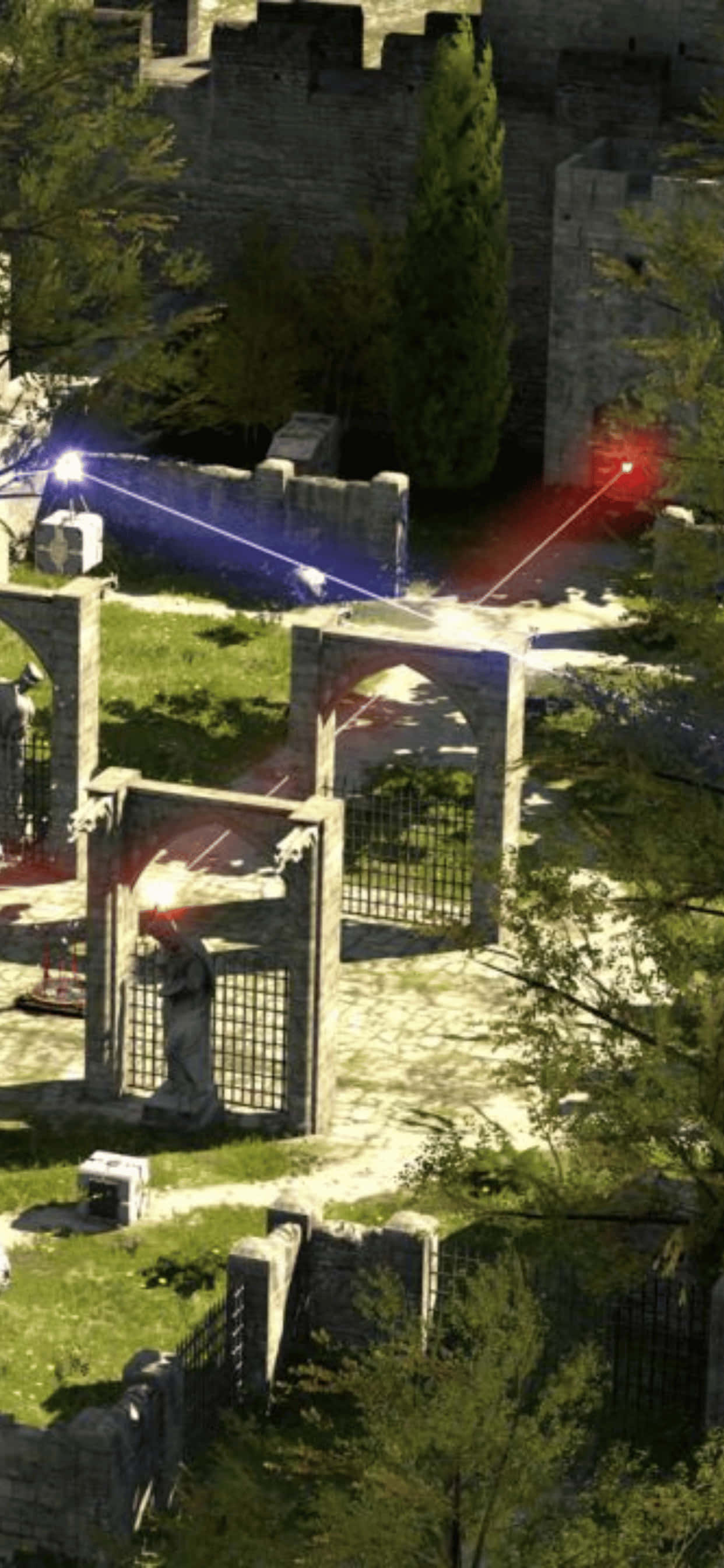 Brillo Intenso de The Talos Principle capturado en una pantalla de iPhone XS Max Fondos de pantalla