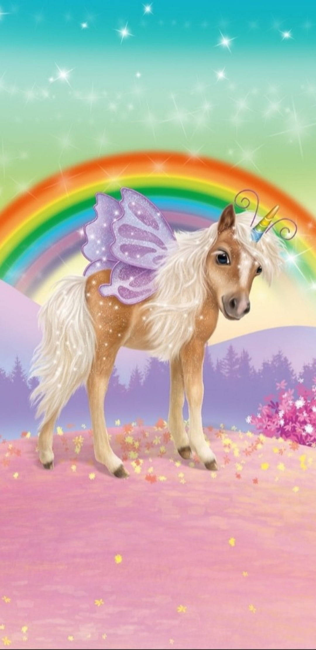 Brillo y Unicornios Alados Fondos de pantalla
