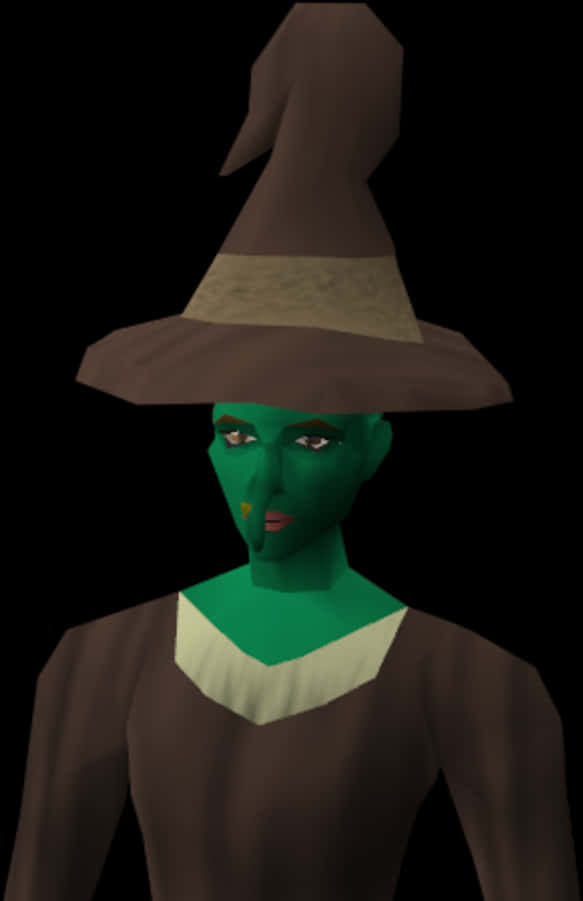 Bruja de cara verde con sombrero Fondos de pantalla