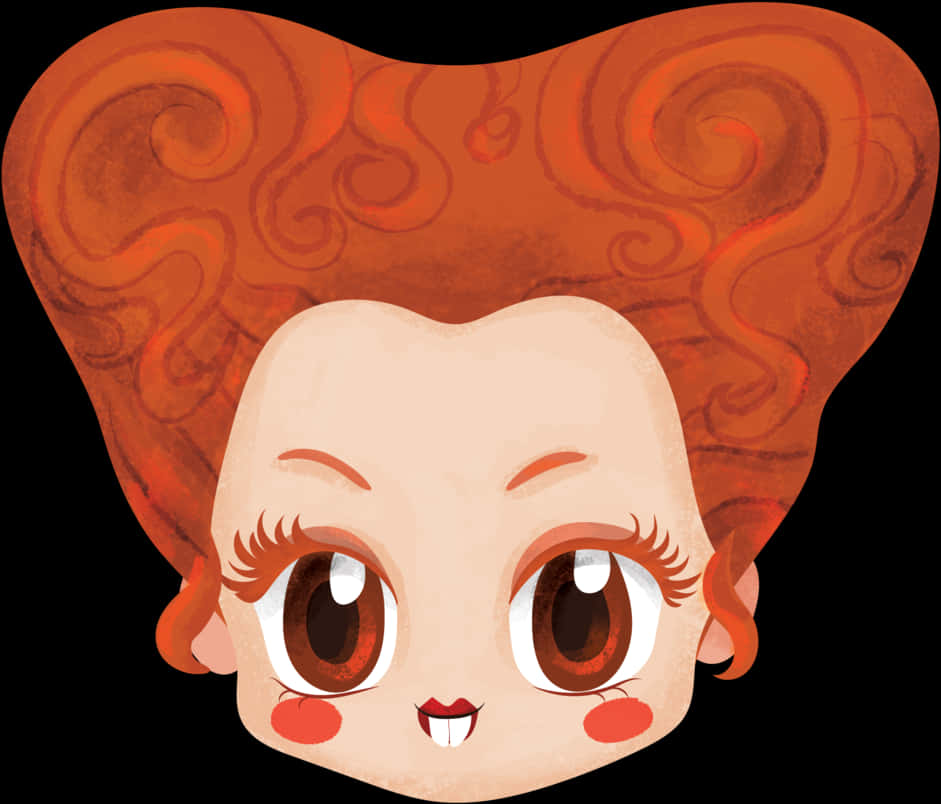 Bruja pelirroja linda caricatura Fondos de pantalla