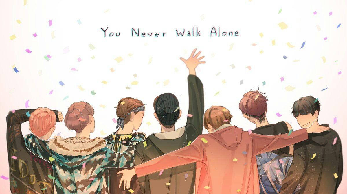 BTS Anime You Never Walk Alone Portátil Fondos de pantalla