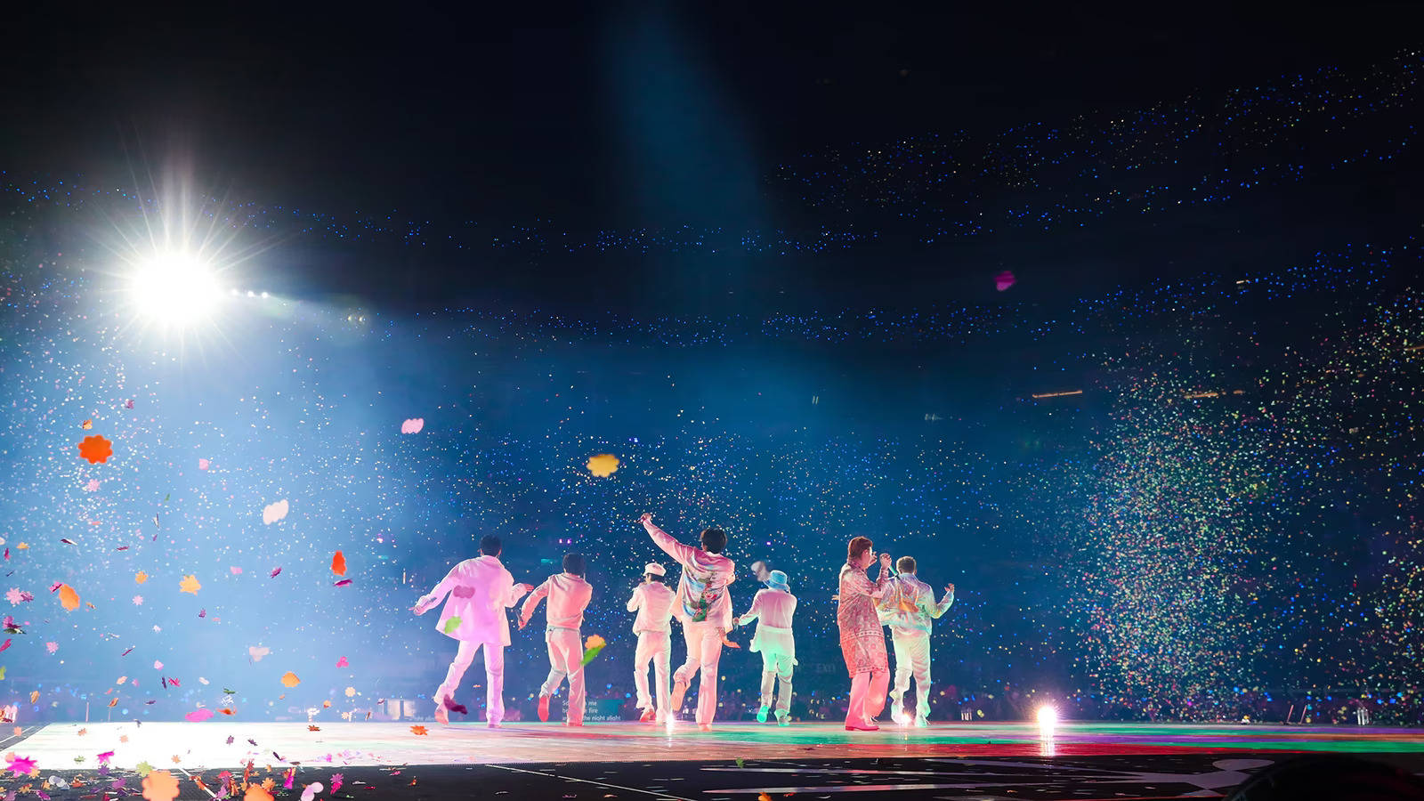 BTS en concierto durante su presentación de Dynamite Fondos de pantalla