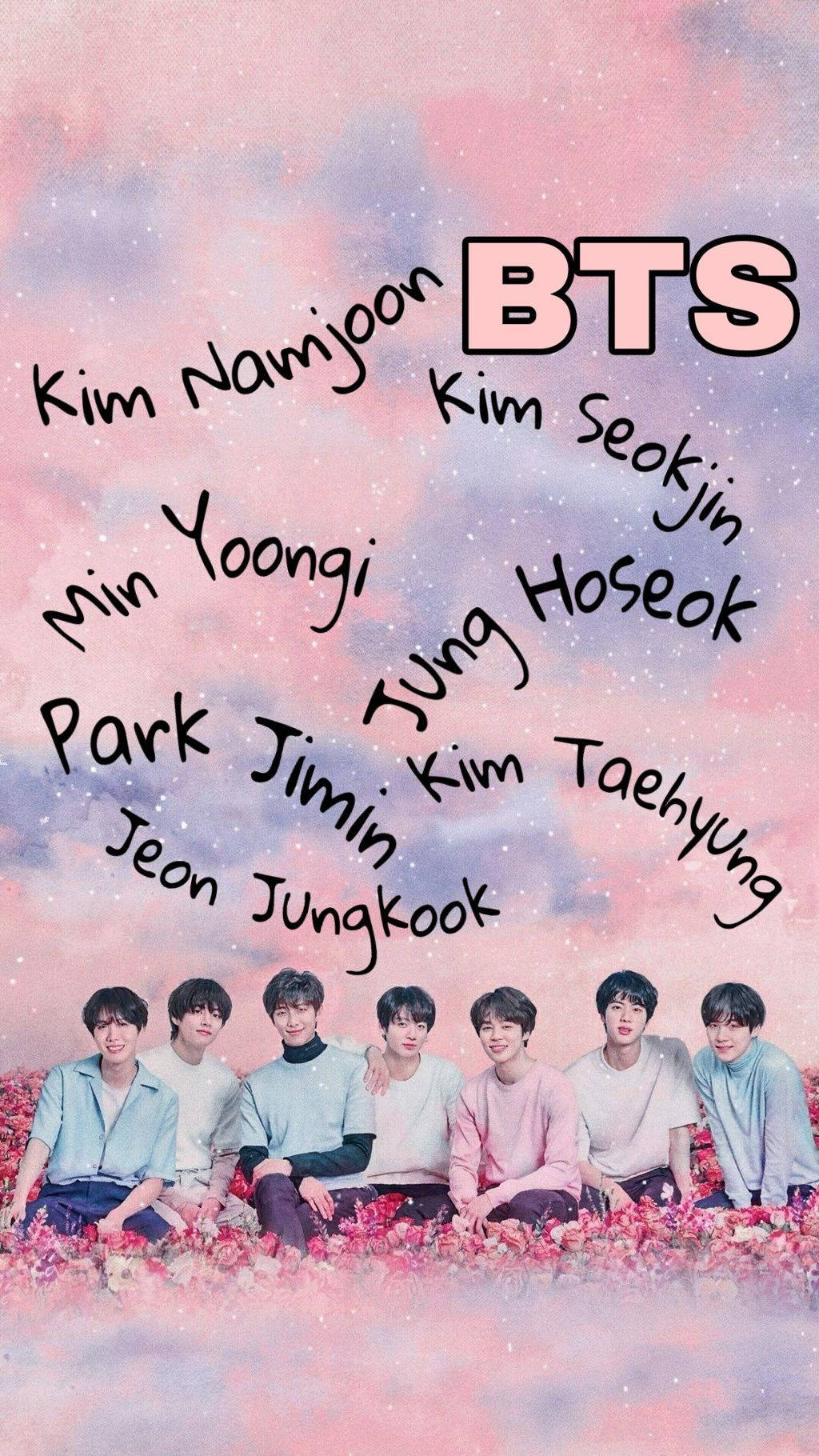 Bts Estético Sobre Rosas Fondos de pantalla