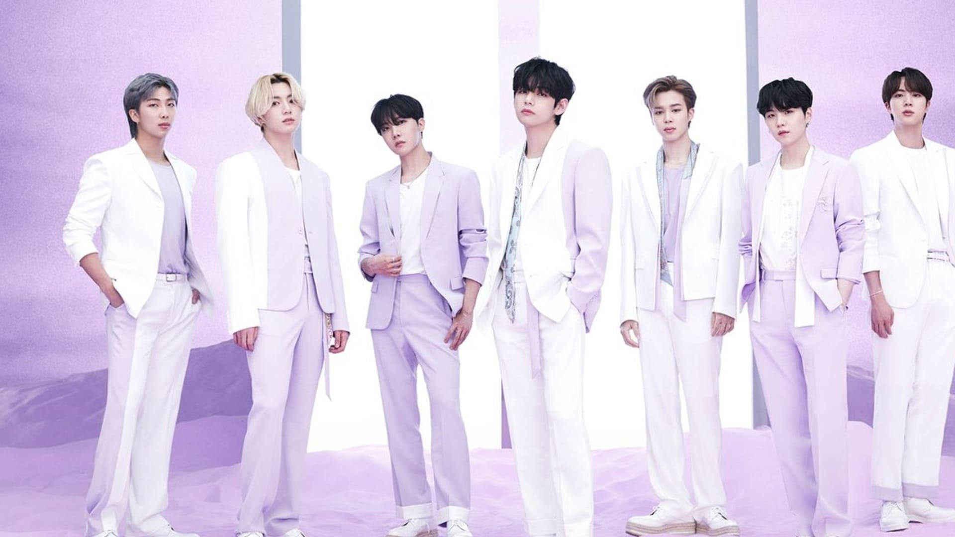 BTS K-Pop Púrpura Pastel Fondos de pantalla