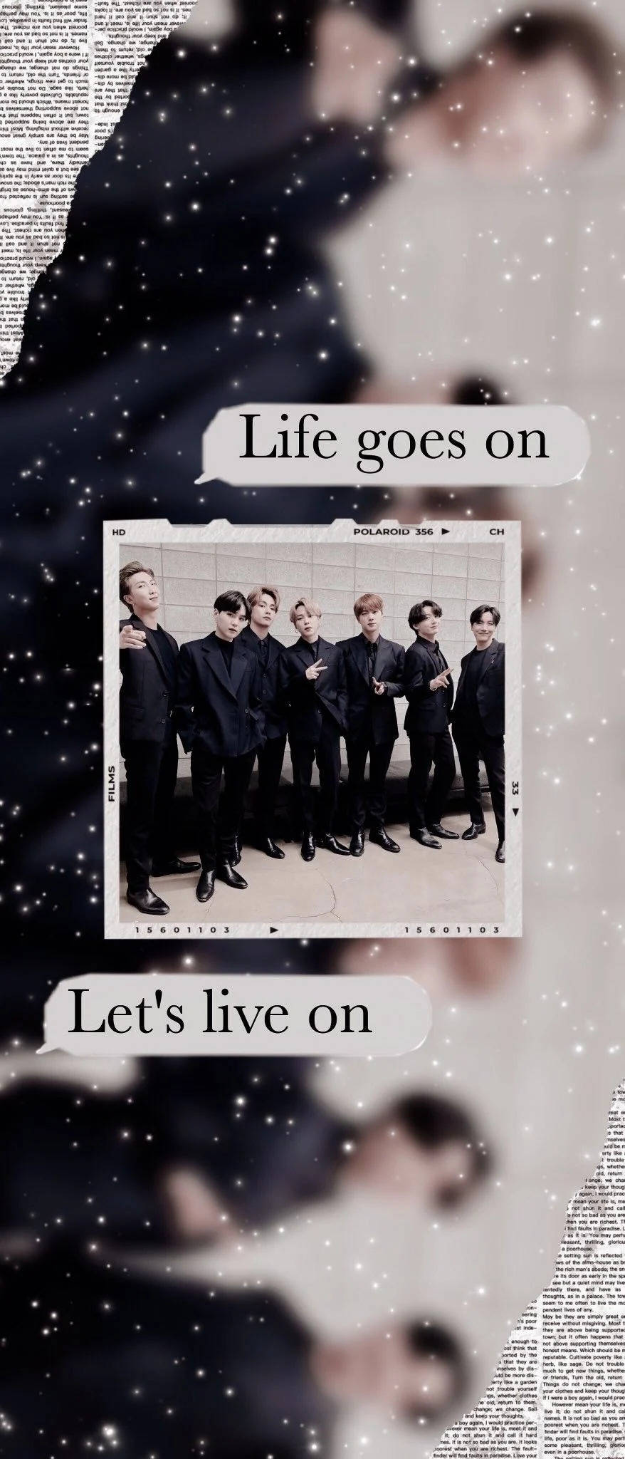 BTS Life Goes On Burbujas De Diálogo Fondos de pantalla