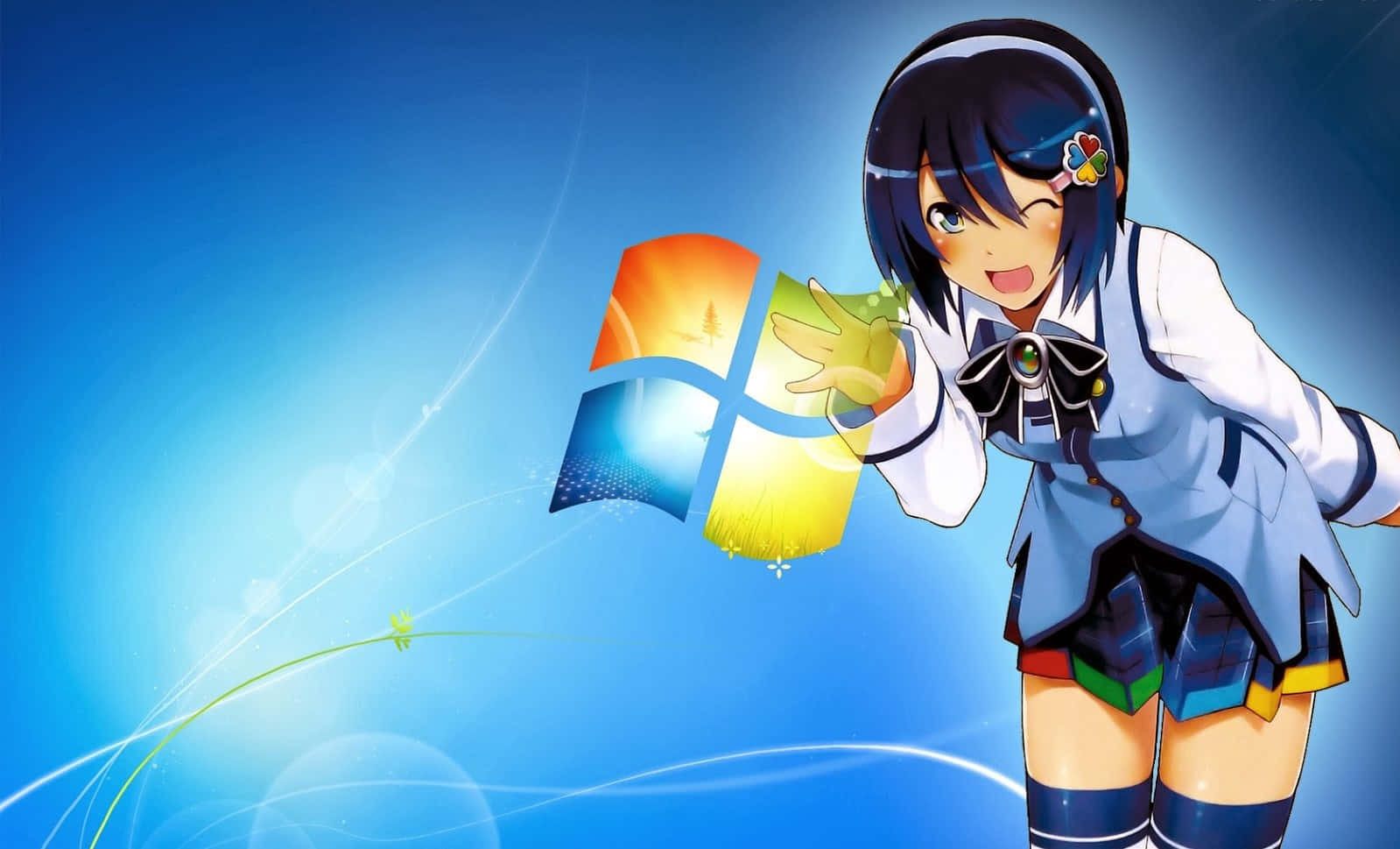 Buenas Ventanas de Chica Anime Fondos de pantalla