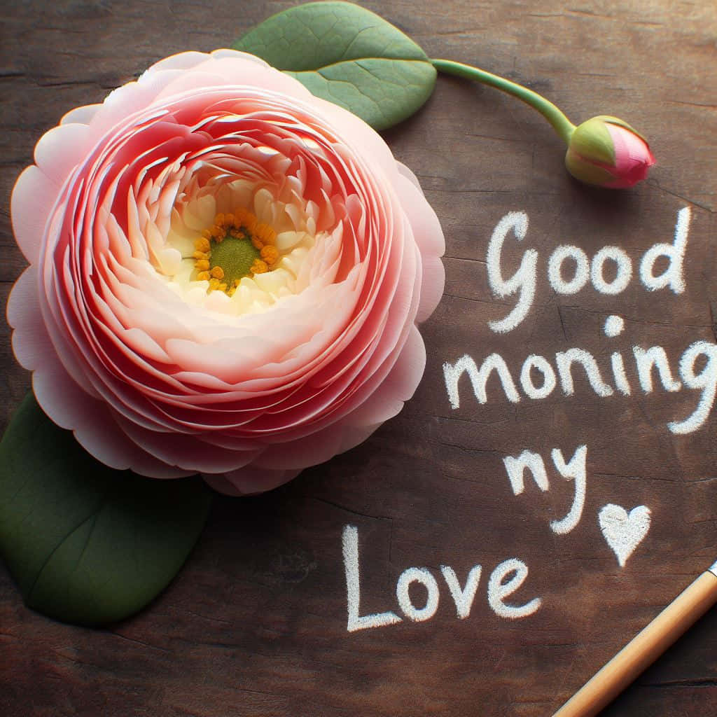 Buenos Días Mi Amor Saludo Floral Fondos de pantalla