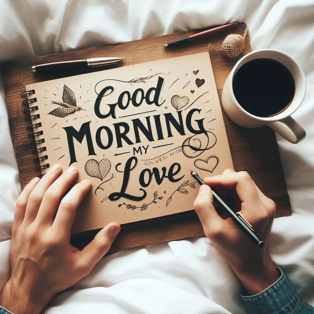 Buenos Días Mi Amor Nota Escrita a Mano Fondos de pantalla