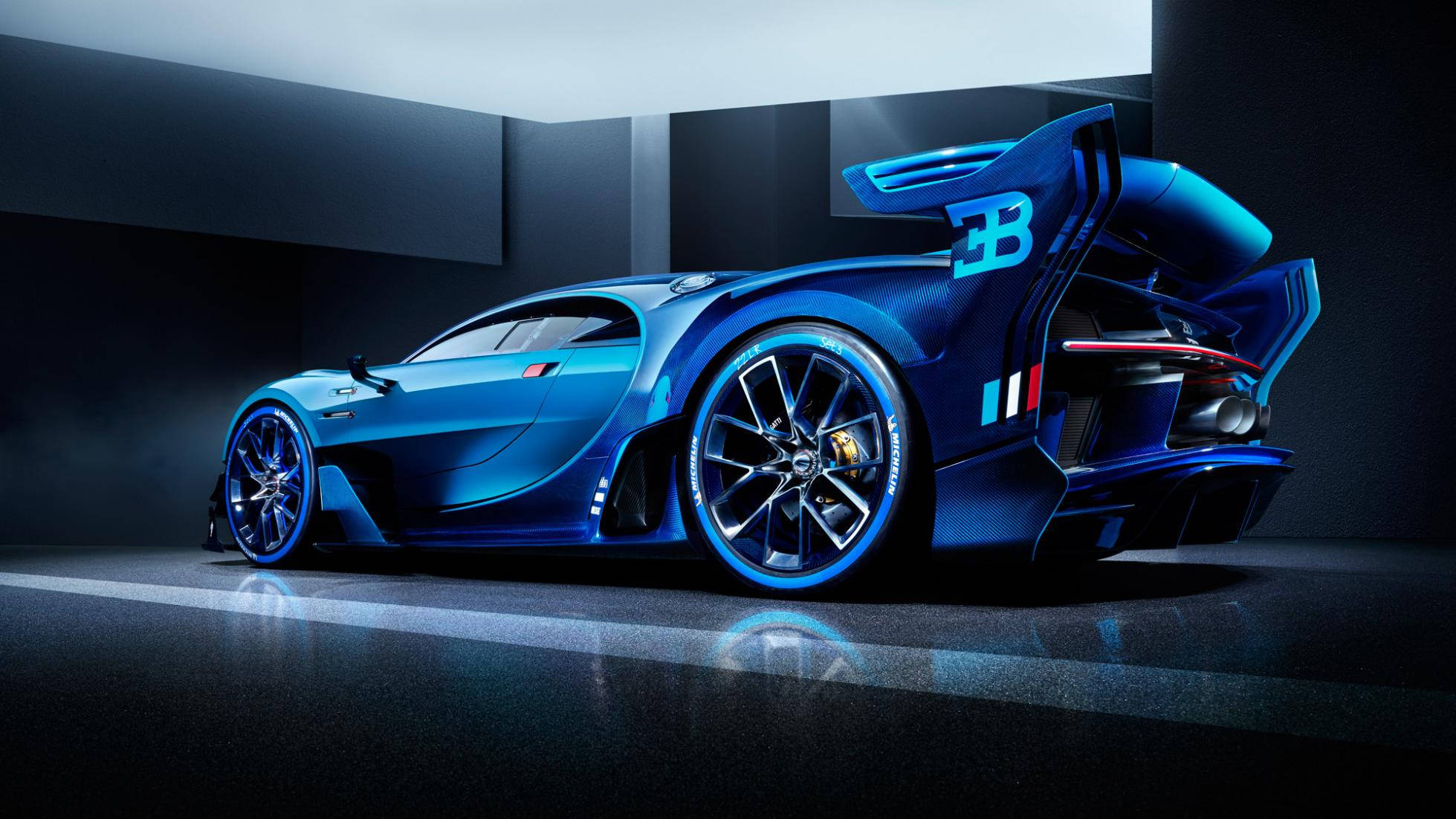 Bugatti 3B Azul Auto Deportivo Fondos de pantalla