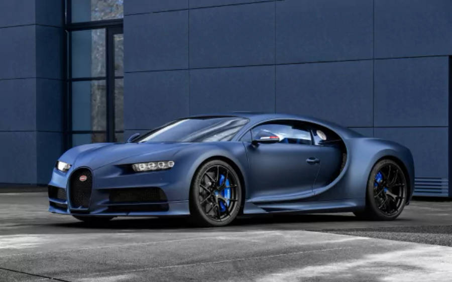 Bugatti Chiron azul 4K Fondos de pantalla