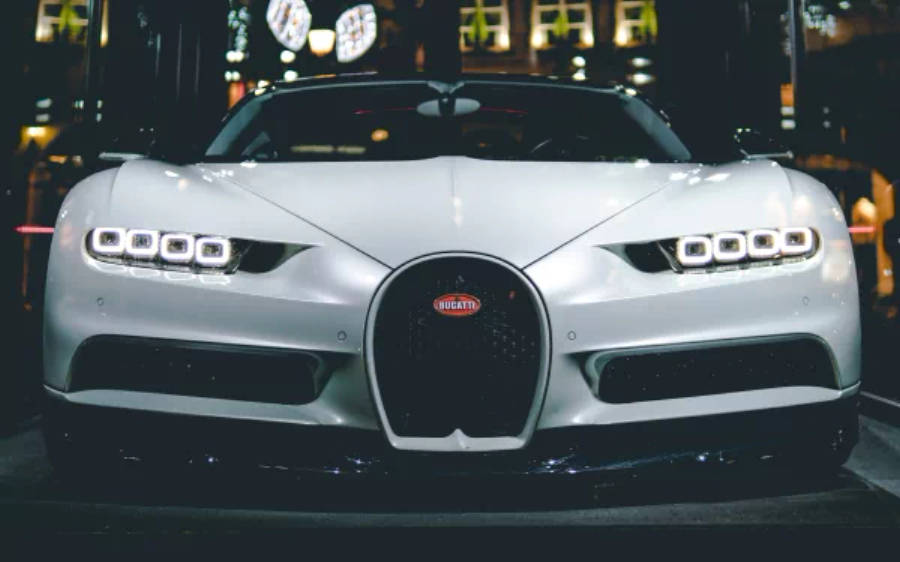 Bugatti Chiron blanco 4K Fondos de pantalla