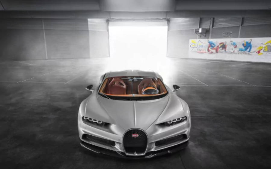 Bugatti Chiron blanco 4K Fondos de pantalla