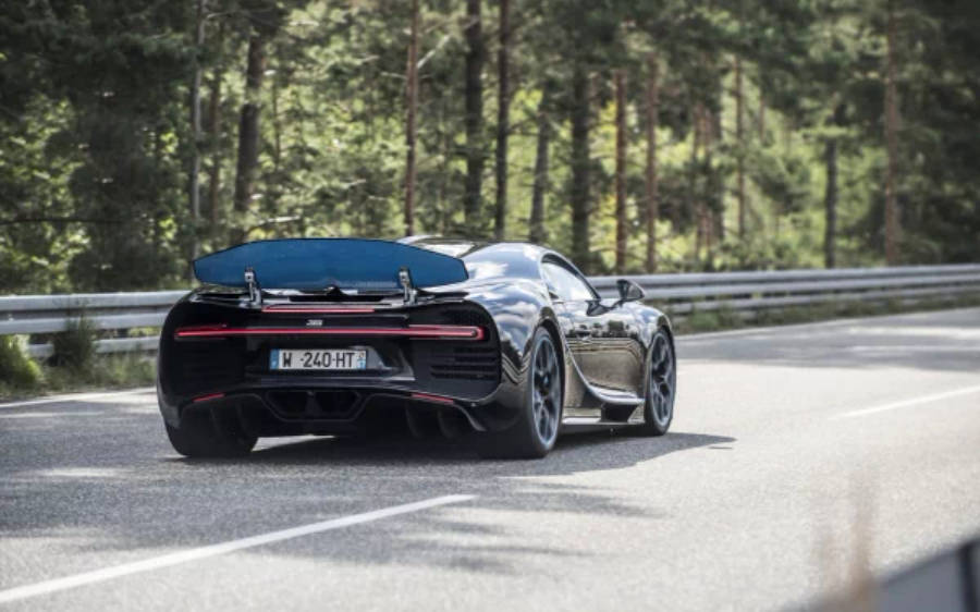 Bugatti Chiron negro 4K Fondos de pantalla