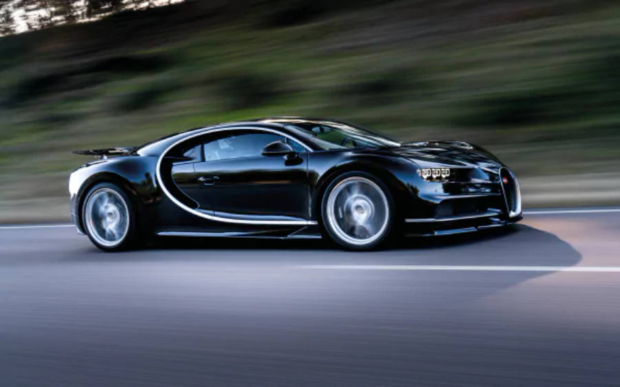 Bugatti Chiron negro 4K Fondos de pantalla