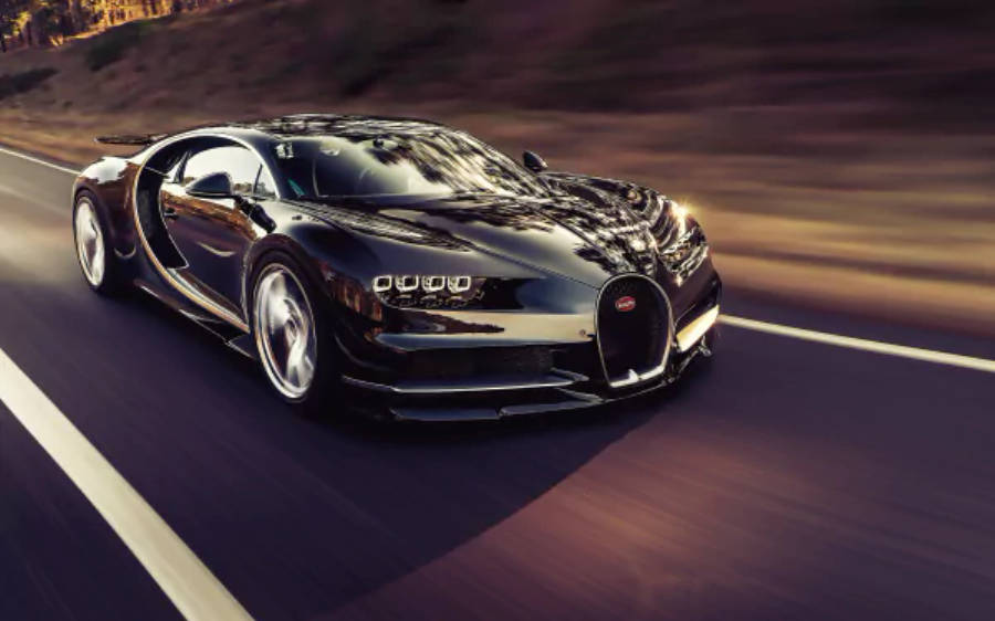 Bugatti Chiron Negro 4K Fondos de pantalla