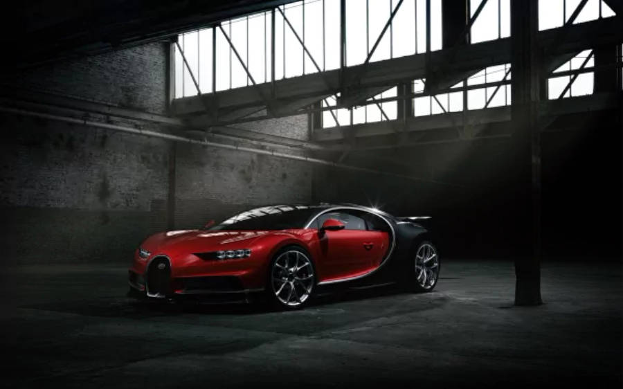 Bugatti Chiron rojo 4K Fondos de pantalla