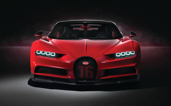 Bugatti Chiron rojo 4k