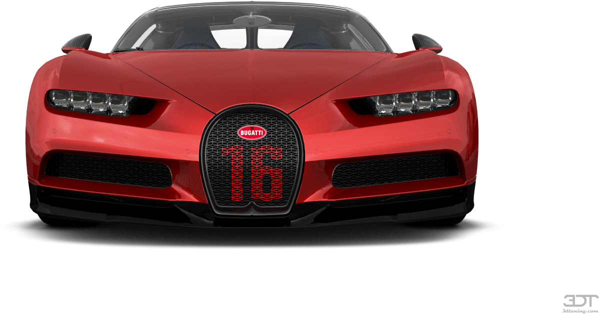 Bugatti Chiron rojo vista frontal Fondos de pantalla