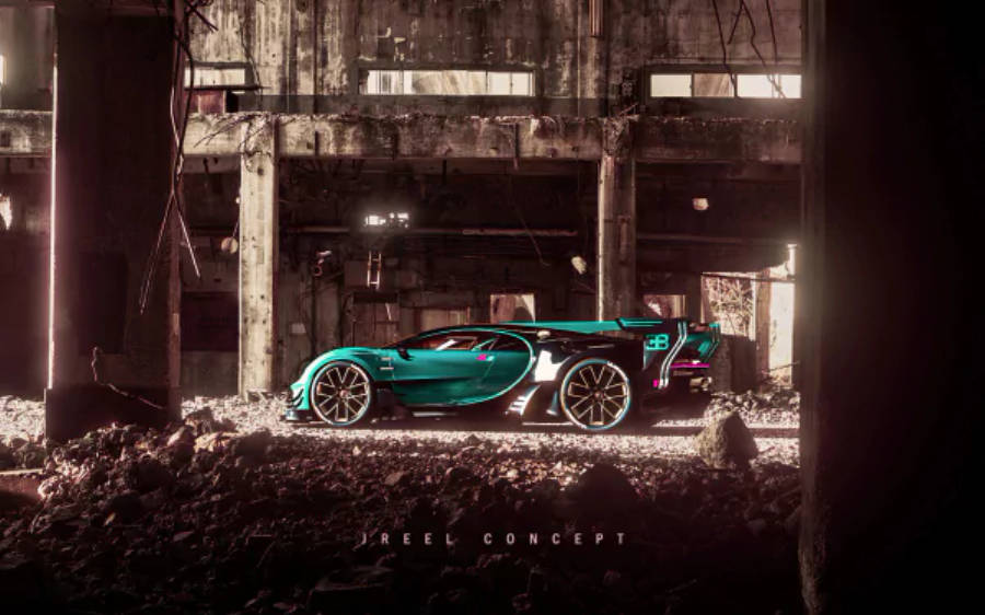 Bugatti Chiron verde 4K Fondos de pantalla