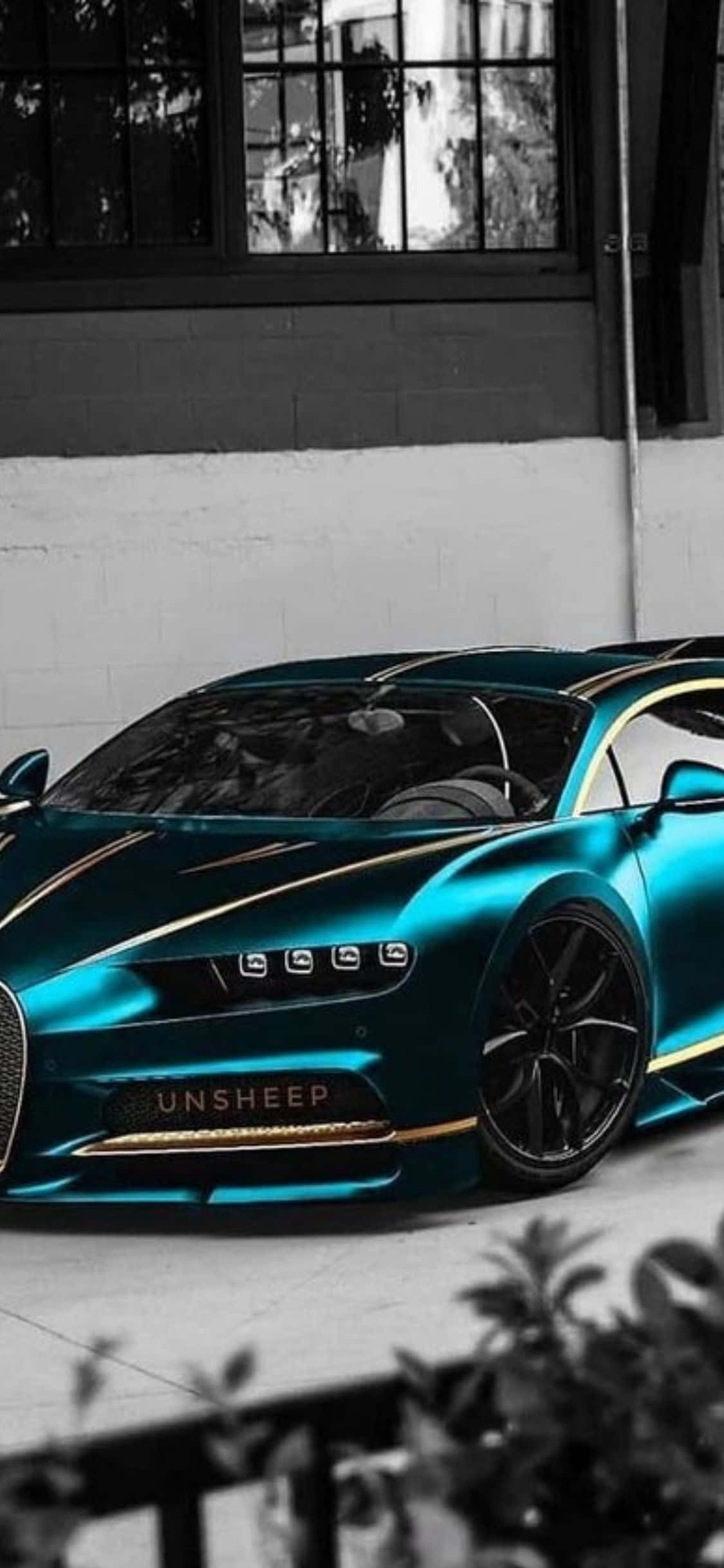 Bugatti lujoso combinado con el moderno iPhone Xs Fondos de pantalla