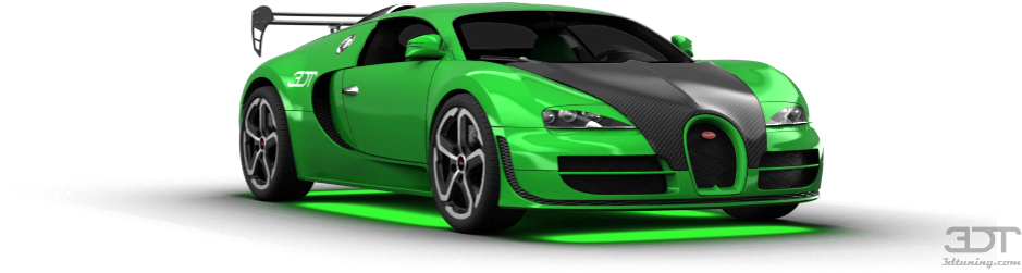 Bugatti Veyron deportivo verde Fondos de pantalla