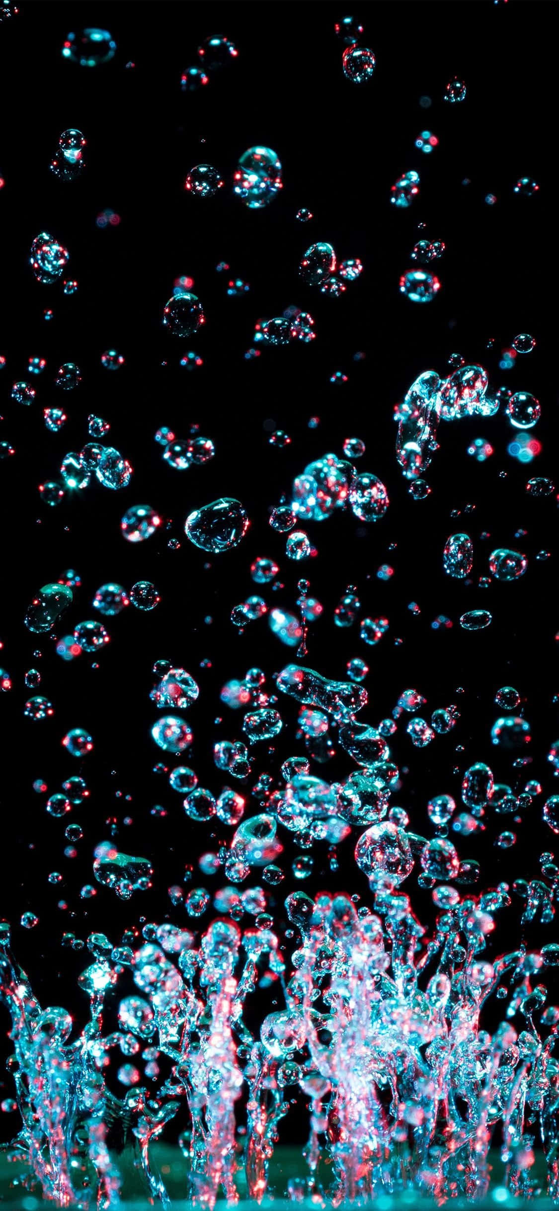 burbujas de agua sobre un fondo negro Fondos de pantalla