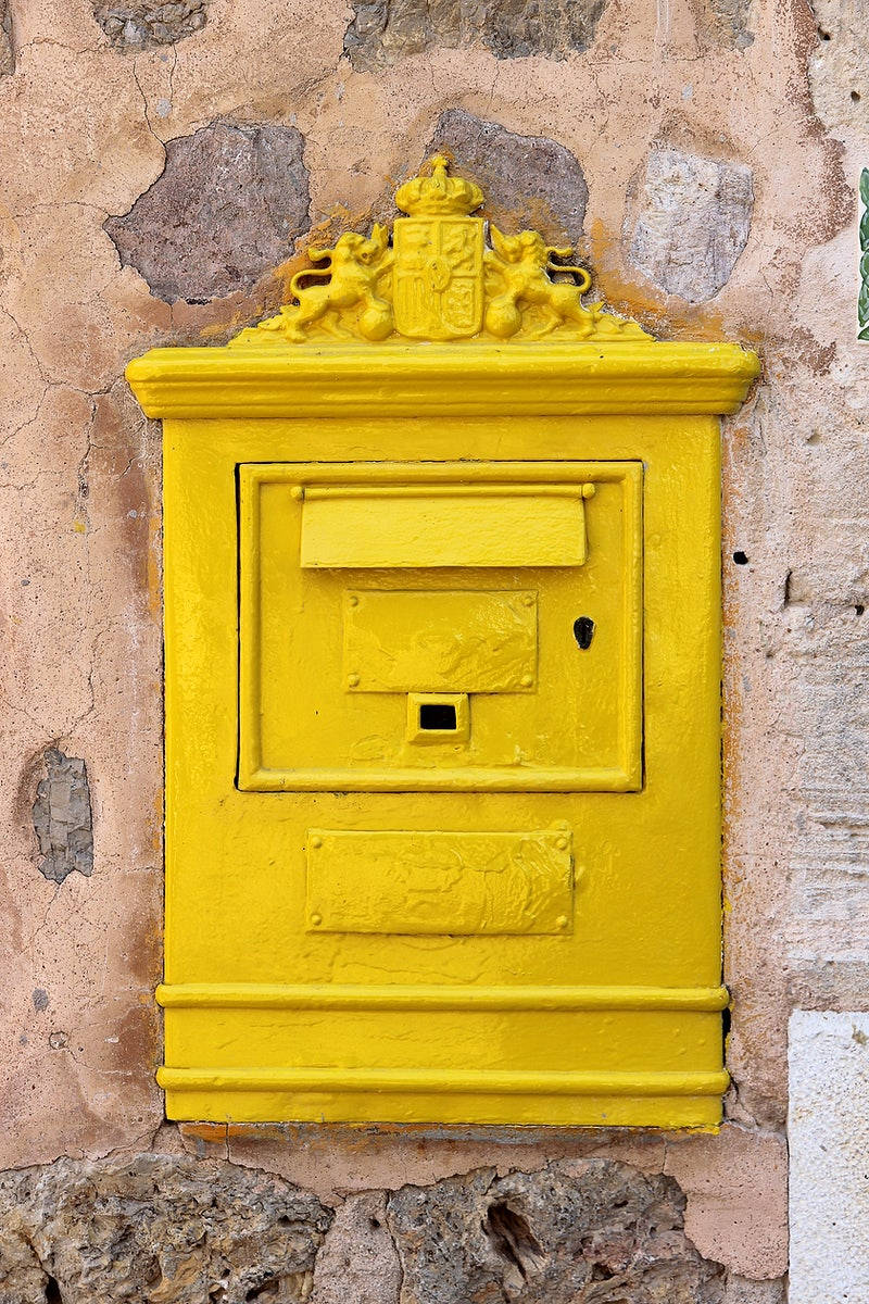 Buzón Amarillo Ornamentado Fondos de pantalla