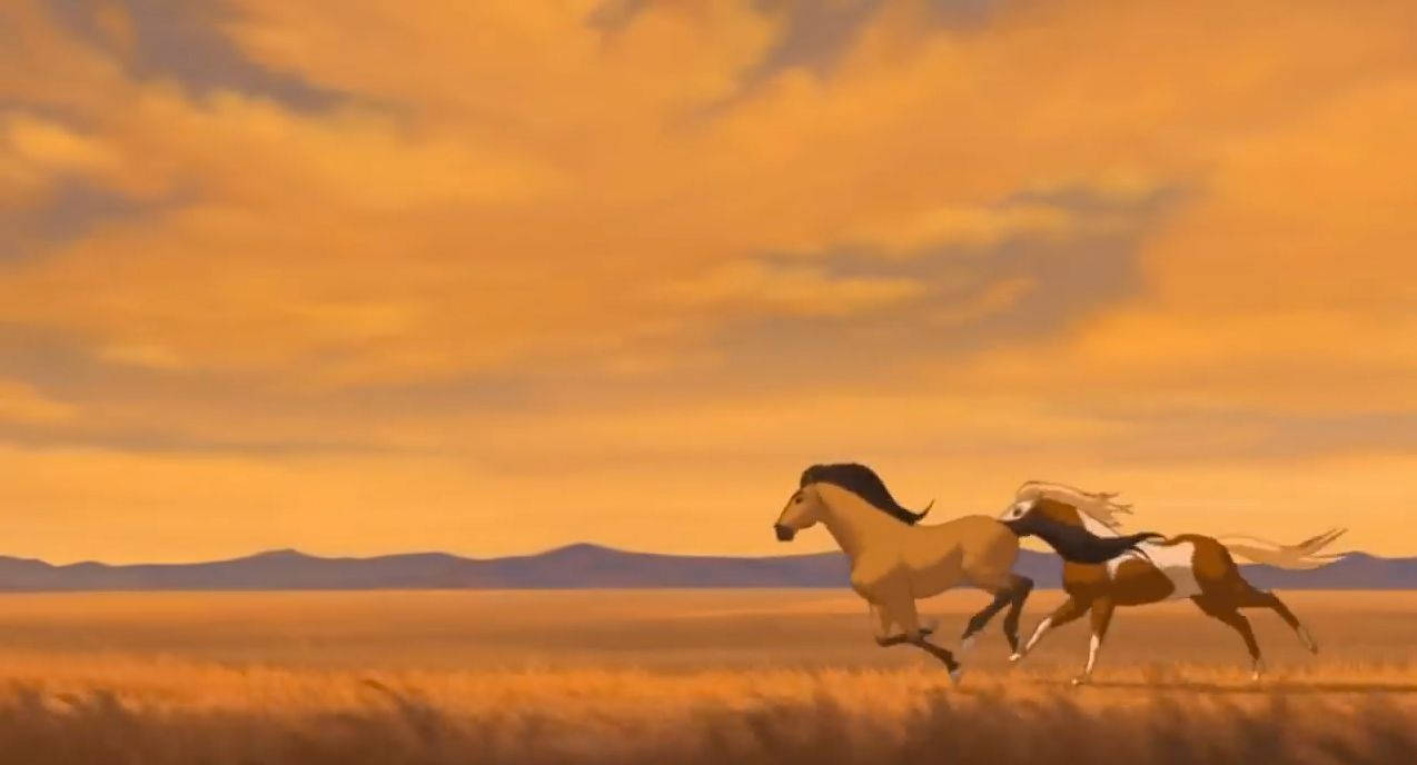 Caballos Corriendo en Spirit: El Corcel Indomable Fondos de pantalla