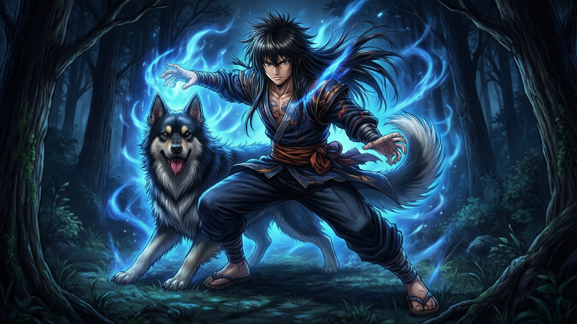 Cacería Nocturna del Perro Divino Fondos de pantalla