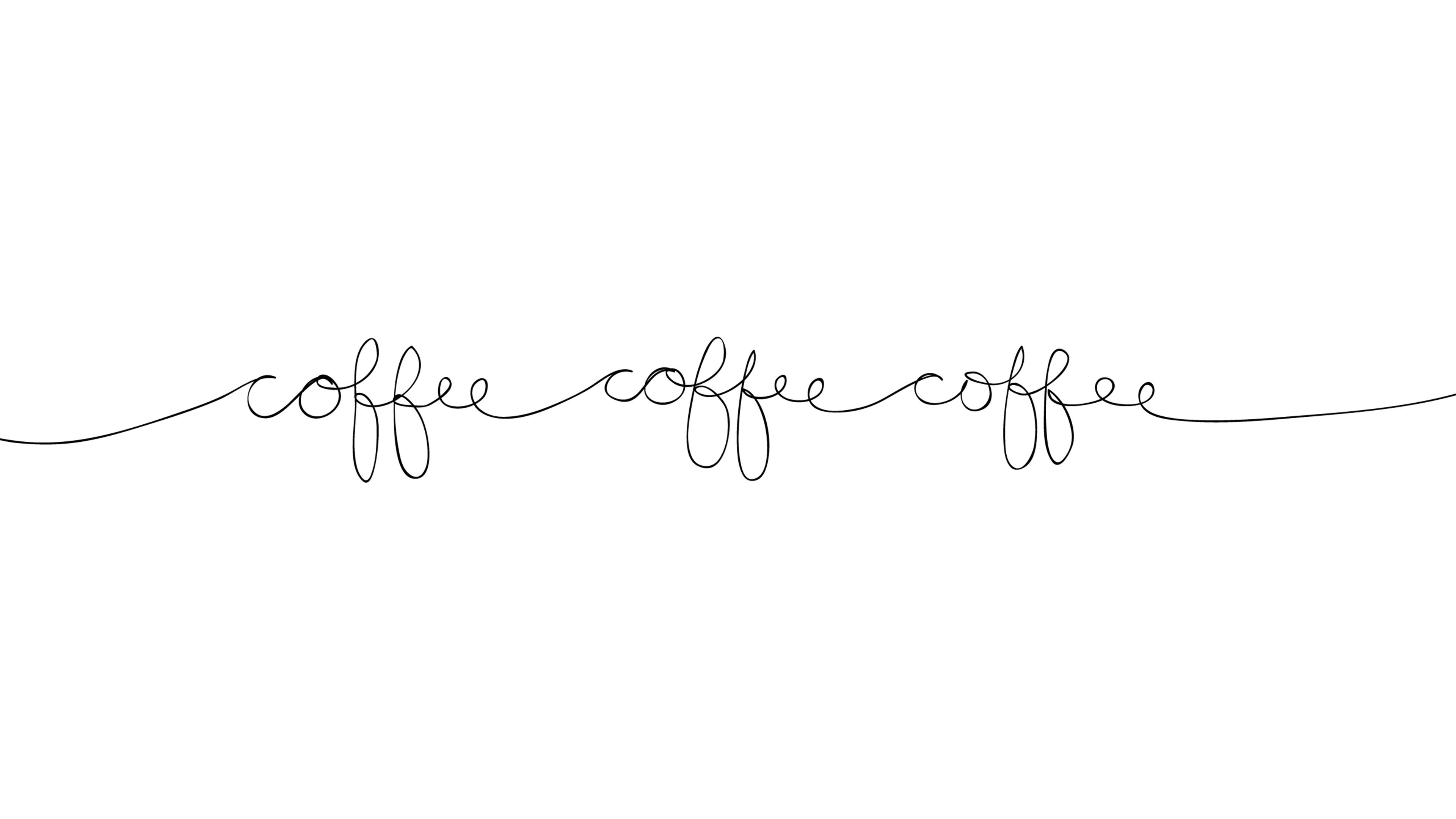 Café Cursiva Simple Estético Fondos de pantalla