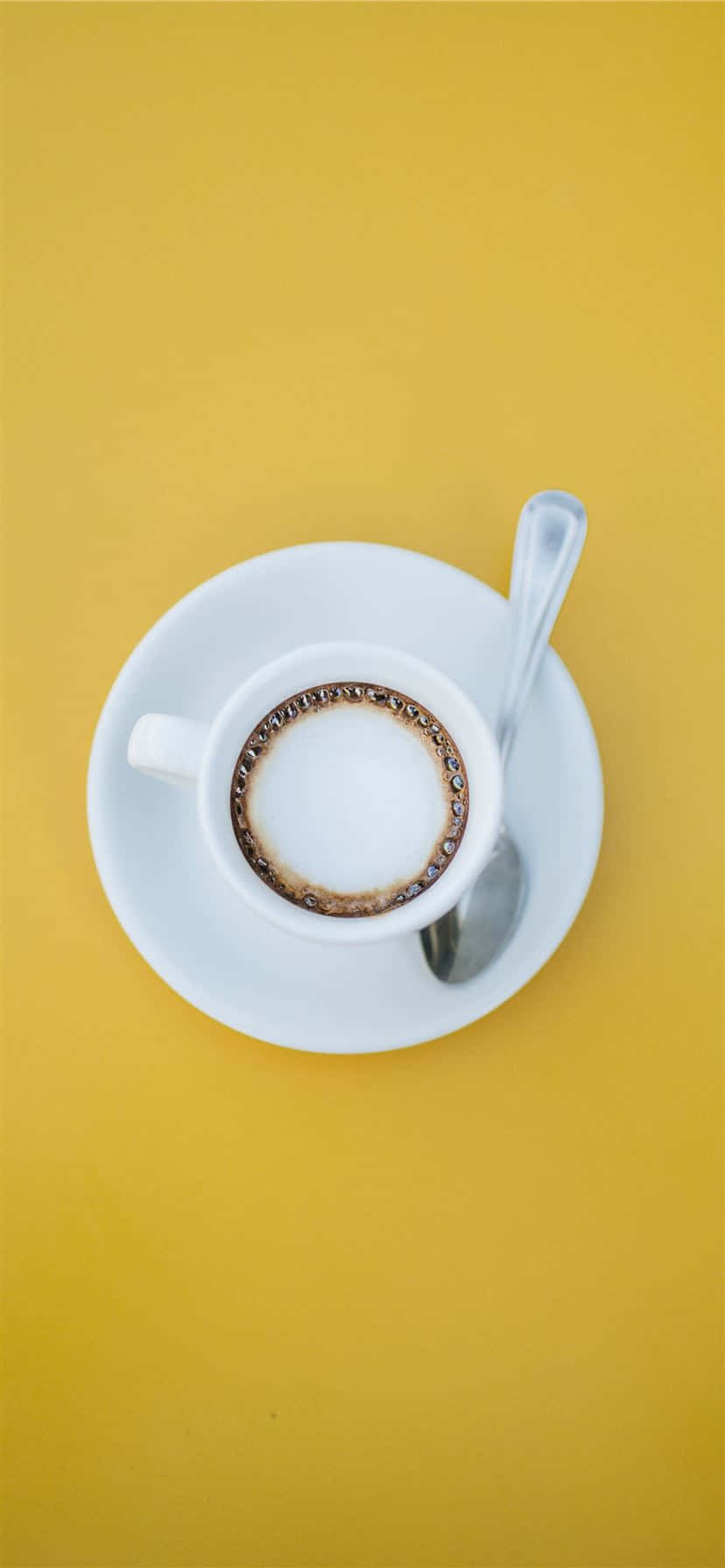 Café Estético con Cucharilla Fondos de pantalla
