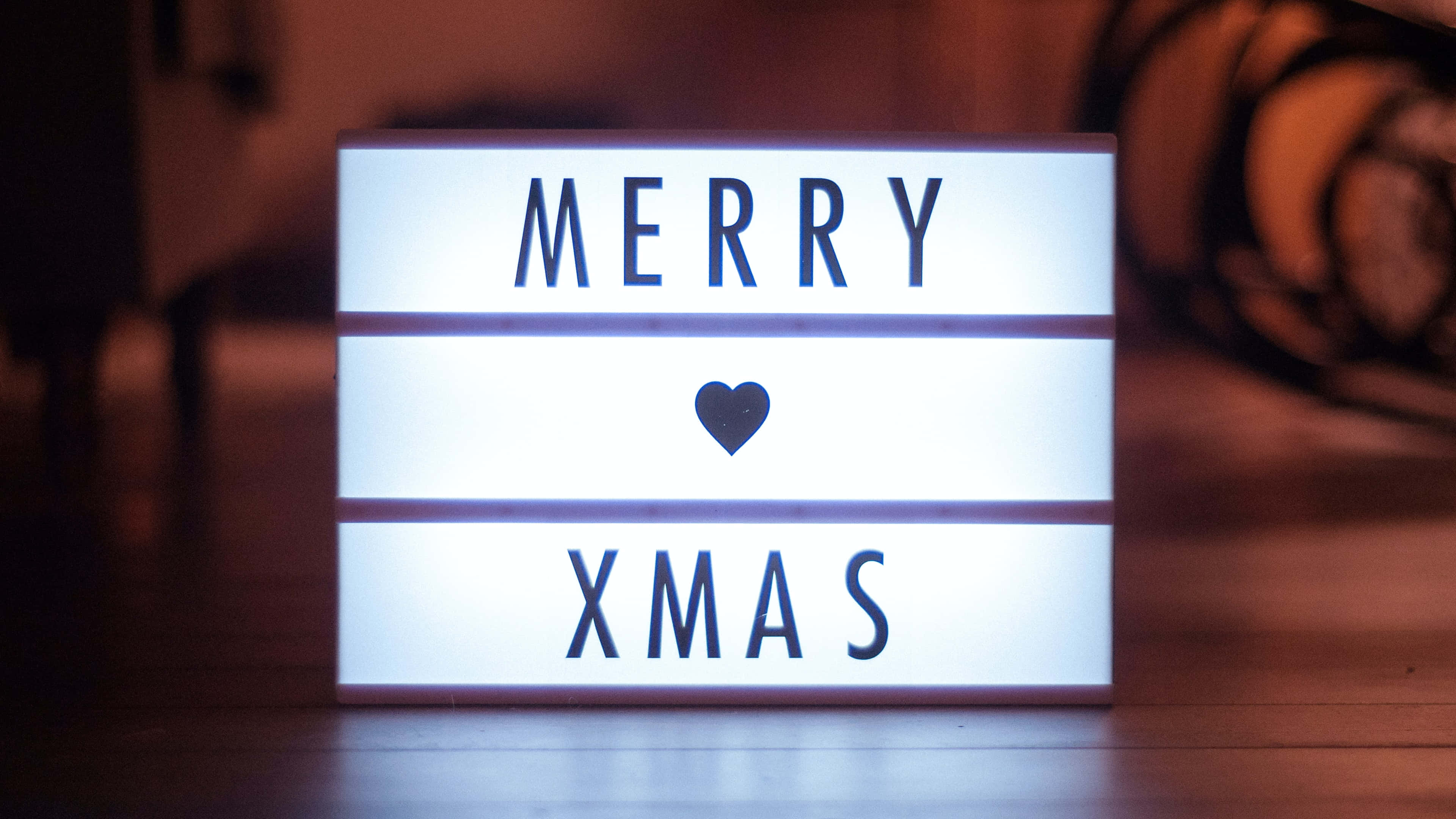 Caja de luz con fondo de Feliz Navidad Fondos de pantalla