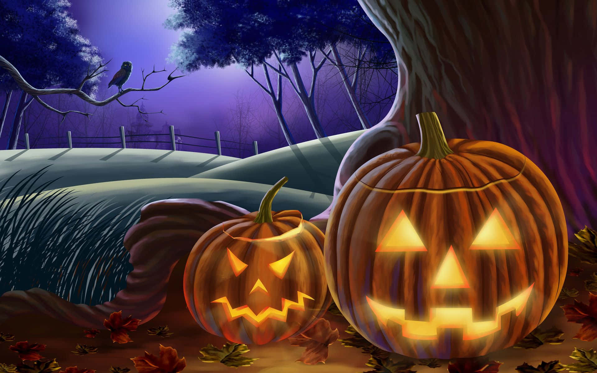 Calabaza Animada de Halloween Fondos de pantalla