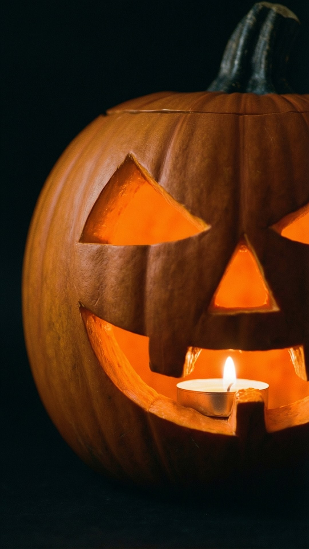 Calabaza Iluminada de Halloween Fondos de pantalla