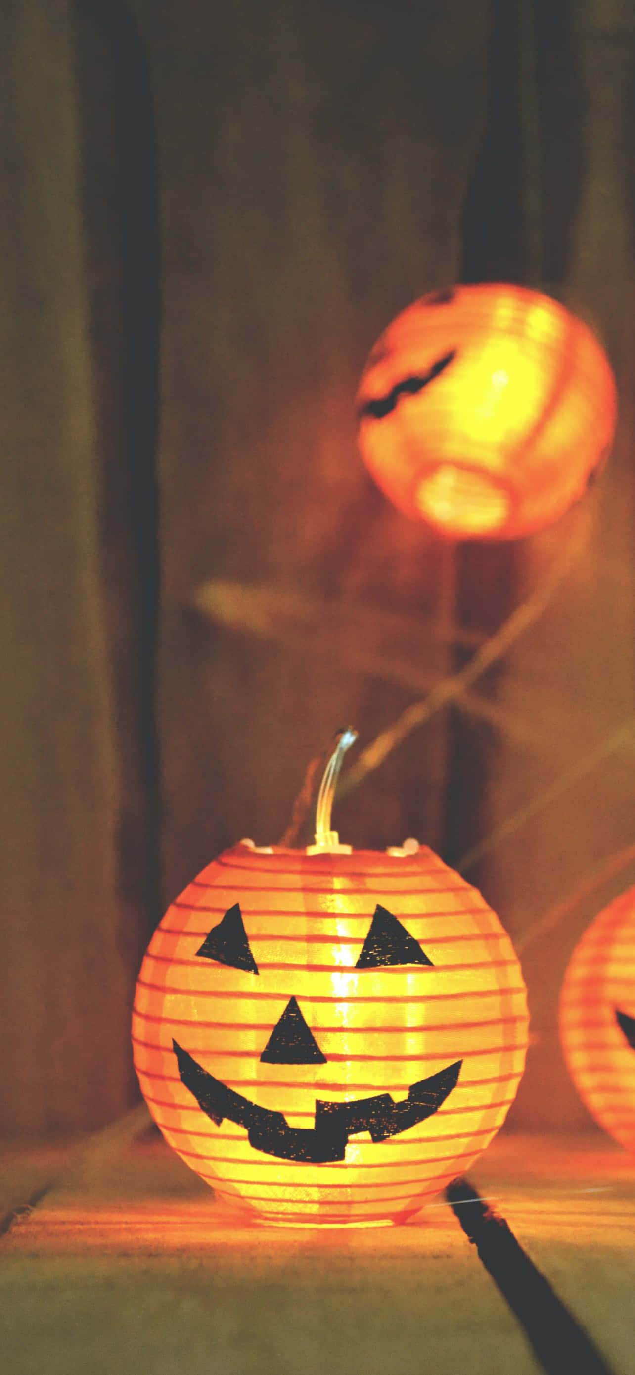 Calabaza iluminada fondo de Halloween para iPhone Fondos de pantalla