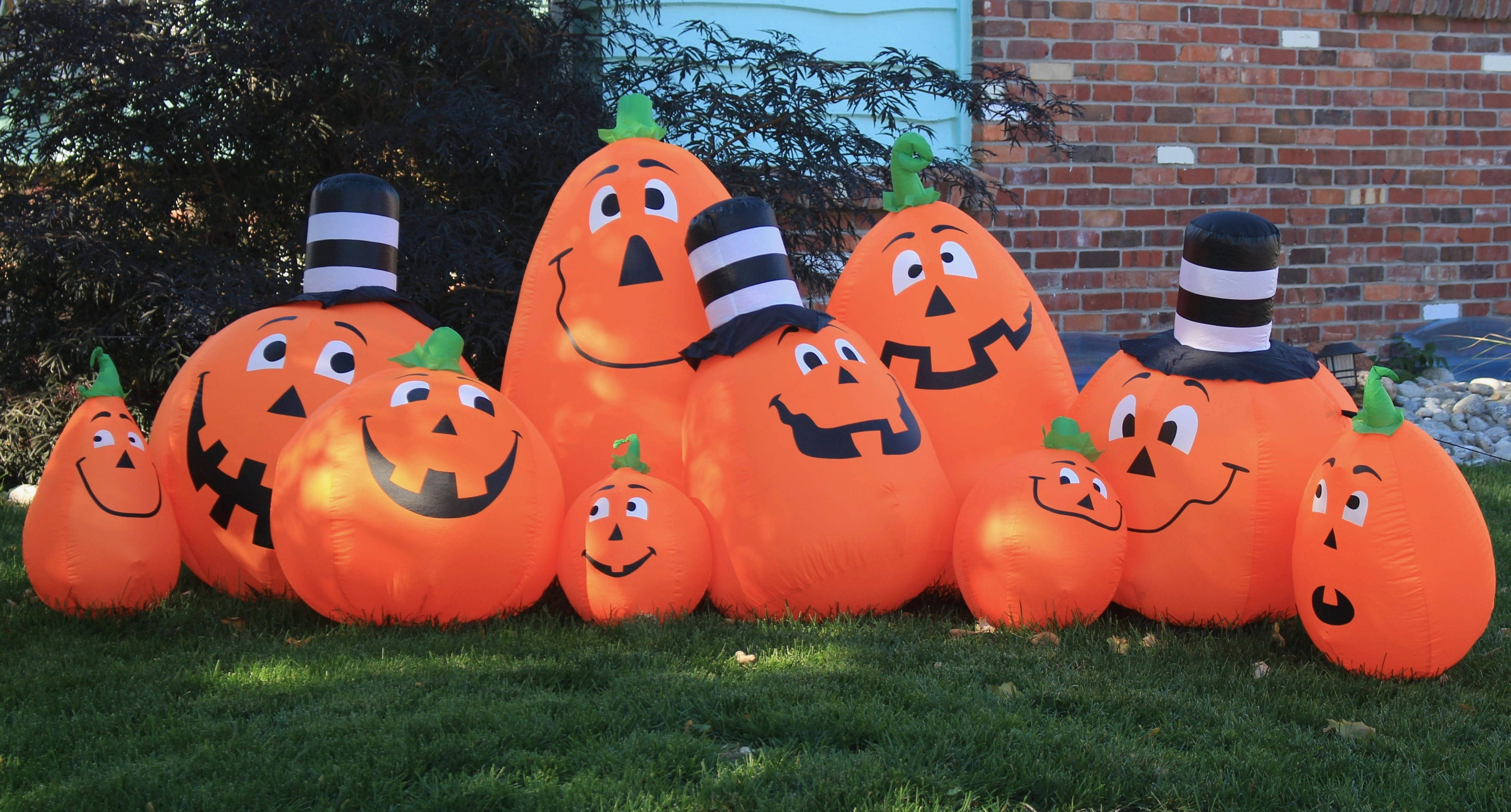 Calabazas de Peluche Adorables de Halloween Fondos de pantalla