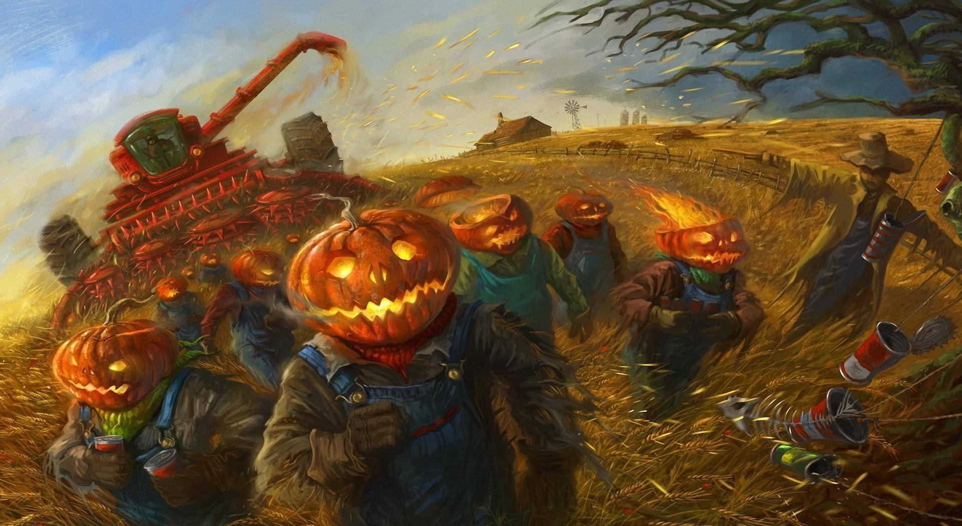 Calabazas en Fuga: La Época Más Aterradora del Año Fondos de pantalla
