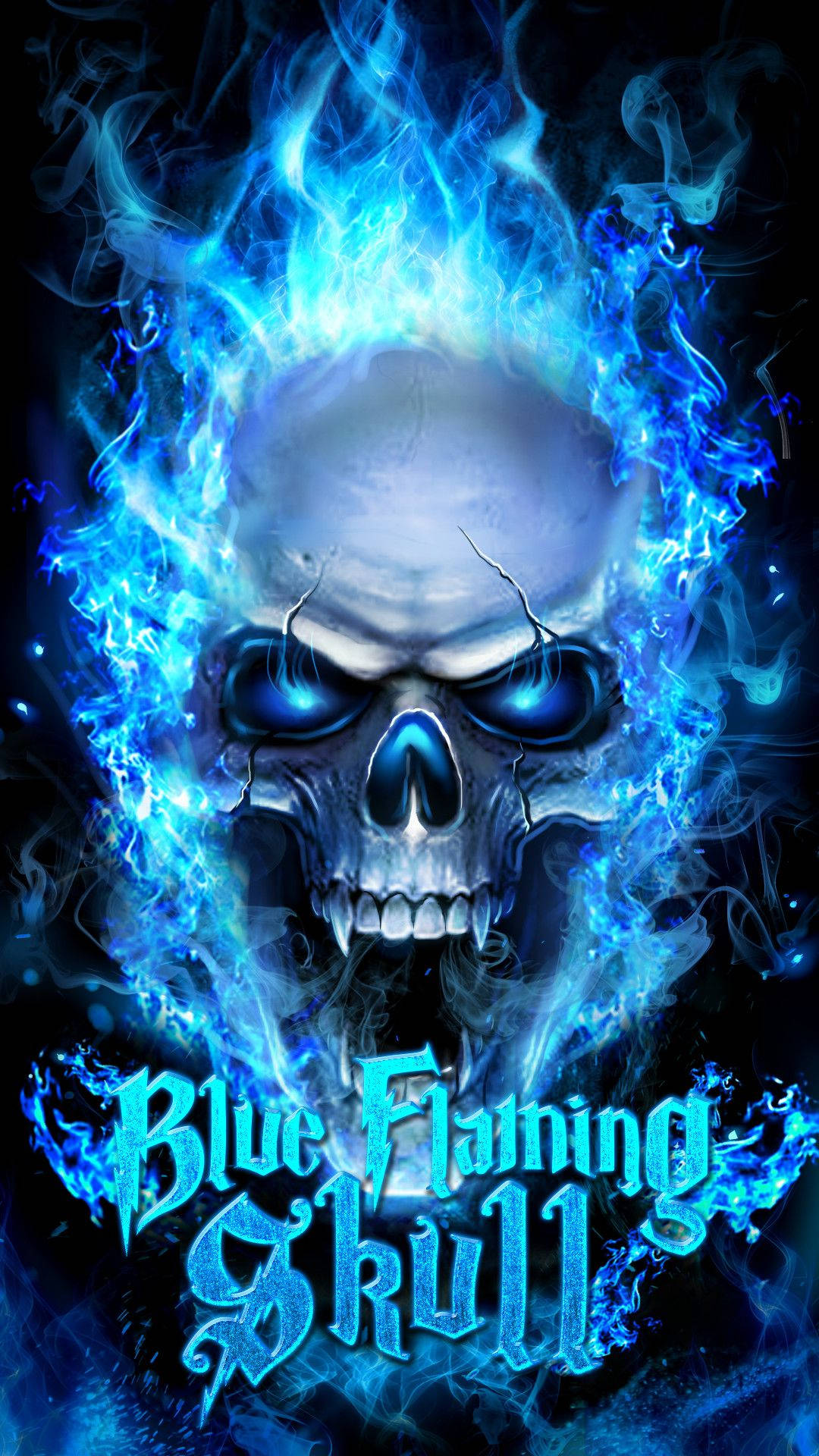 Calavera de Fuego Azul de un Ghost Rider Fondos de pantalla