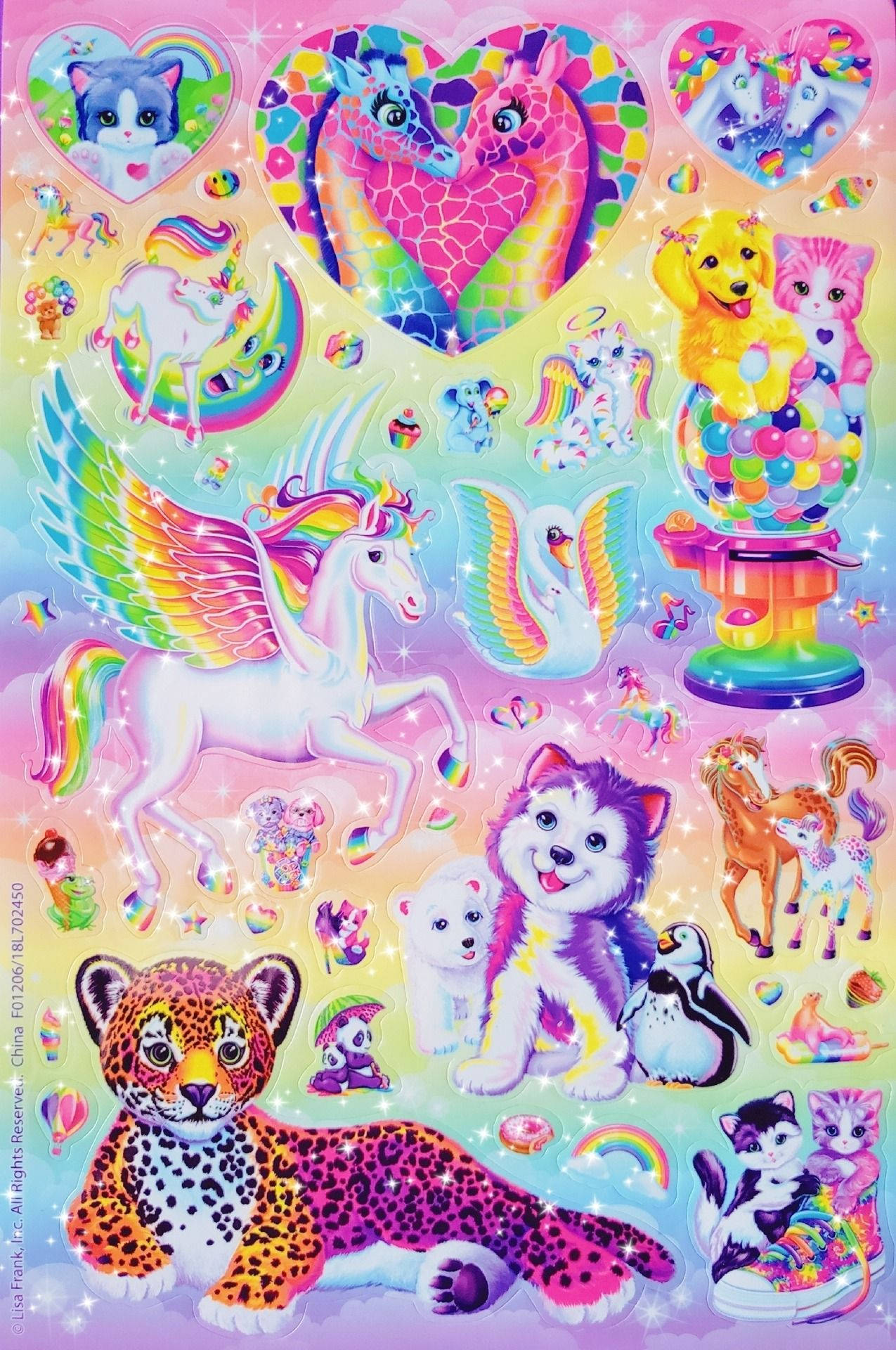 Calcomanías de Personajes Lisa Frank Fondos de pantalla