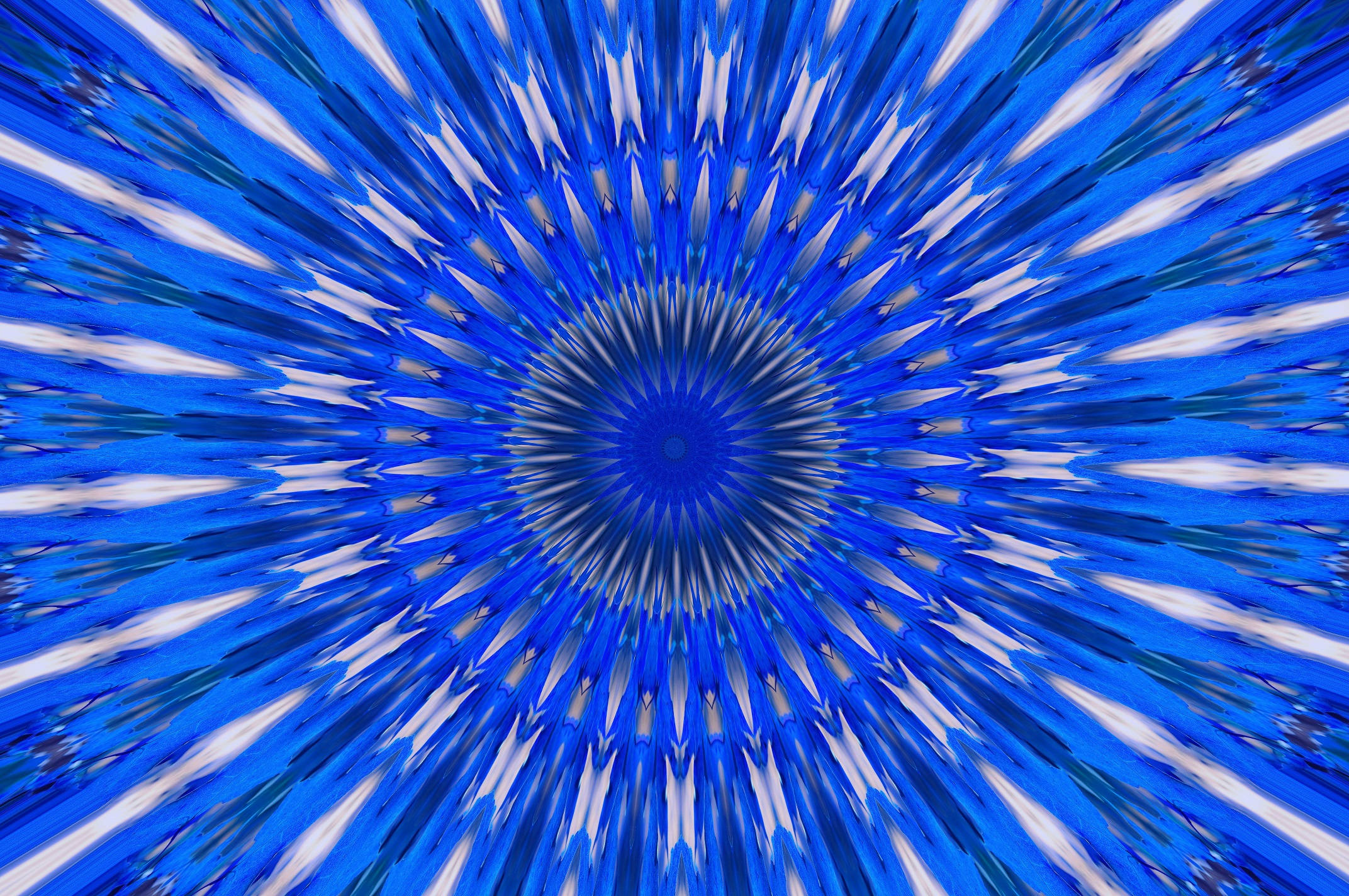 Caleidoscopio Azul Fresco Fondos de pantalla