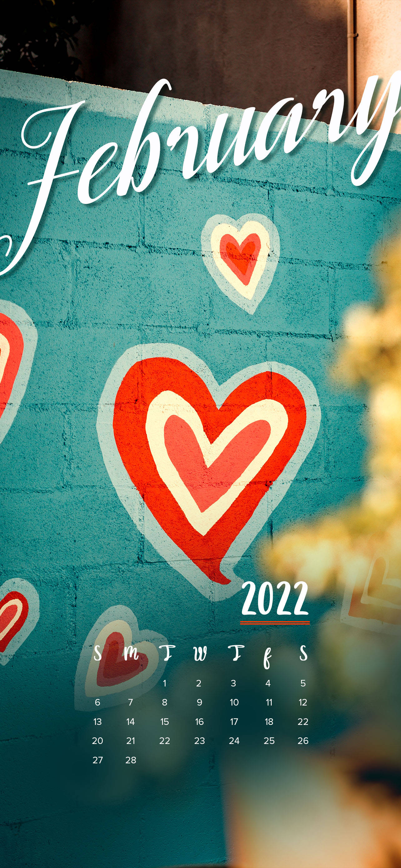 Calendario Febrero 2022 Arte Fondos de pantalla
