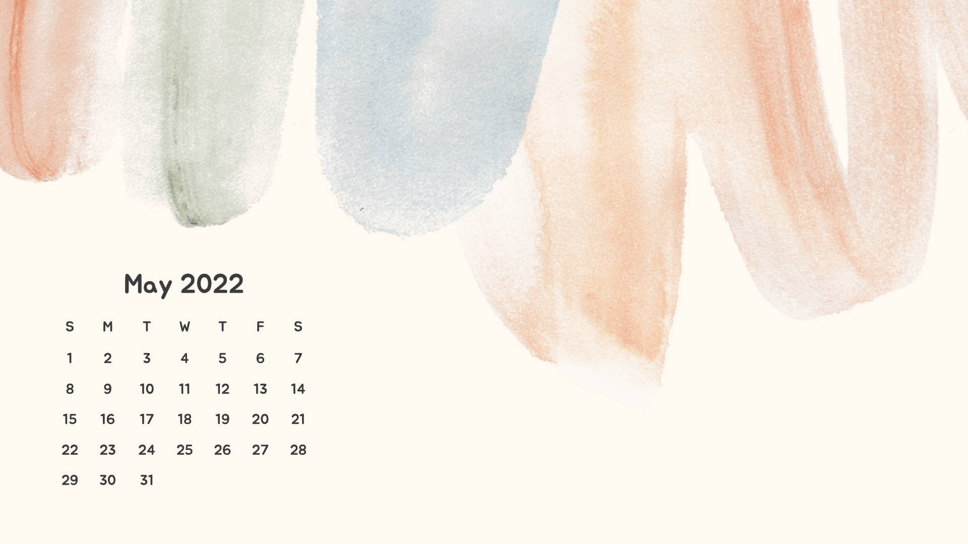 Calendario Mayo 2022
