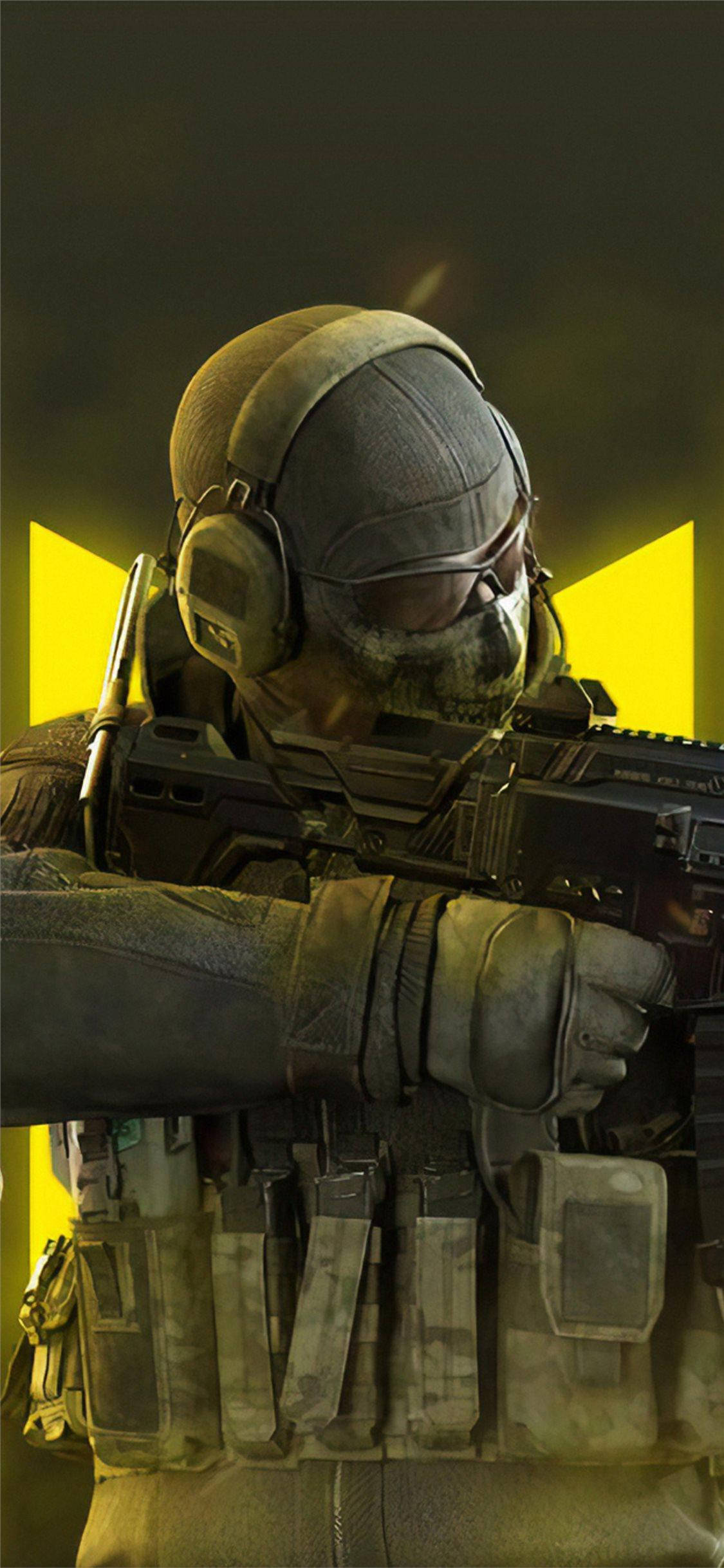 Call Of Duty Mobile Logo Ghost Primer Plano Fondos de pantalla