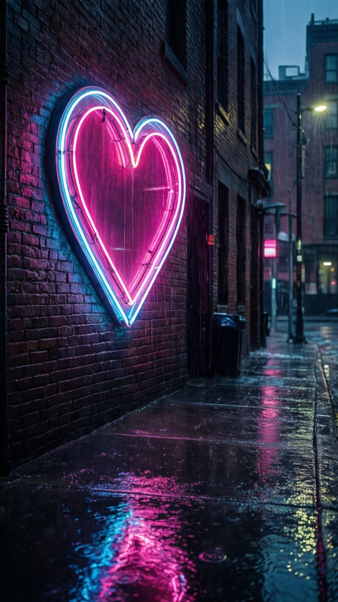 Callejón del Corazón de Neón Fondos de pantalla