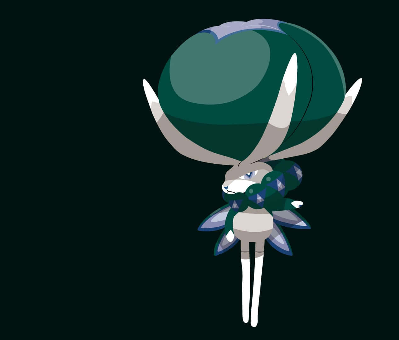 Calyrex Pokémon sobre fondo negro Fondos de pantalla
