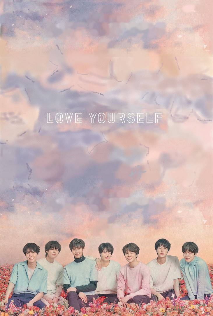 Cama Estética de BTS con Rosas Fondos de pantalla