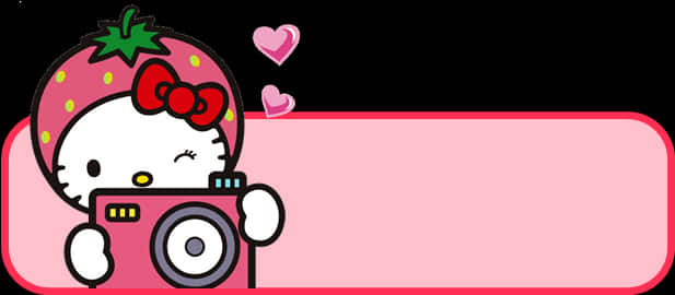 Cámara de Fresa de Hello Kitty Fondos de pantalla