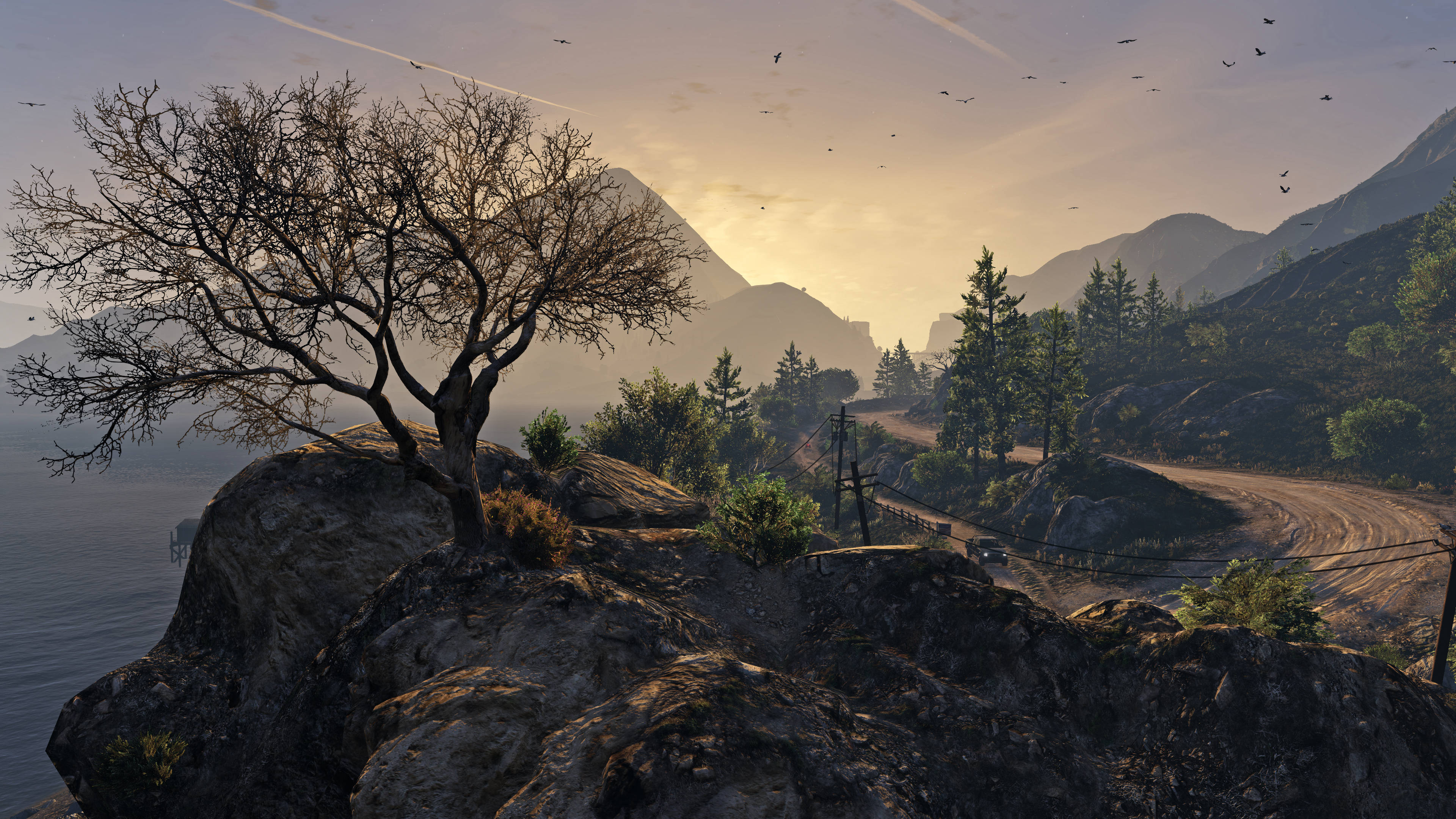 Camino de montaña genial de GTA Fondos de pantalla